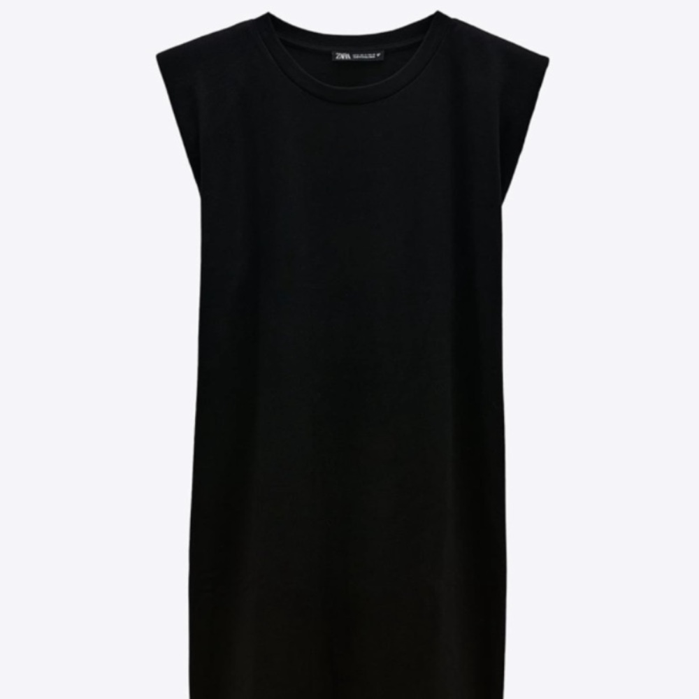 ZARA SHOULDER PADDED DRESS